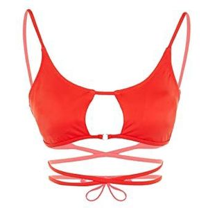 Trendyol Dames gebreide bikinitop, rood, 40, Rood, 42