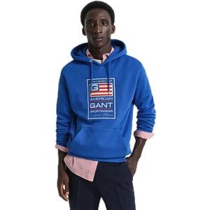 GRAPHIC Sweathoodie, blauw, S