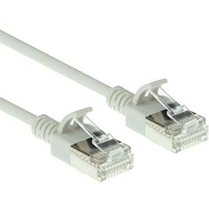 ACT CAT6a Netwerkkabel, U/FTP LSZH LAN Kabel Dun 3.8mm Slimline, Flexibele Snagless CAT 6a Kabel Met RJ45 Connector, Voor Gebruik In Datacenters, 2 Meter, Grijs - DC7002
