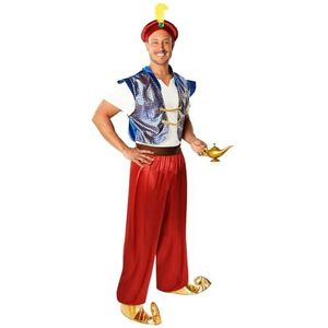 Amscan 9916790 - Volwassenen Wereldboekendag Aladdin verkleedkostuum voor heren met hoofddeksel, maat: X-Large