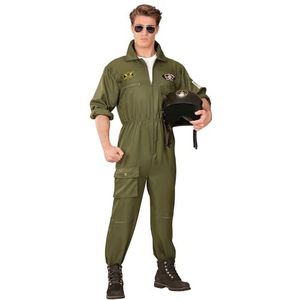 Widmann - kostuum vechtjet pilot Medium groen