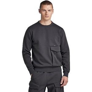 G-STAR RAW Cargo R Sw Sweats voor heren, grijs (Shadow D23486-d425-992), XXL