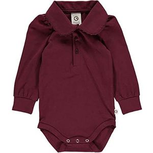 Müsli by Green Cotton Baby Girls Cozy Me L/s Puff Shirt Body Base Layer, Fig, 80, Fig, 80 cm