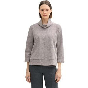 Sweatshirt - Korte Rolkraag - Normale Pasvorm - Grijs - Katoen