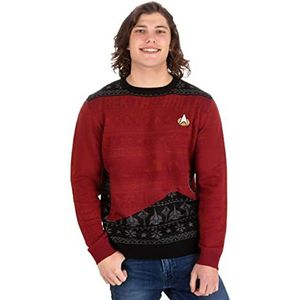 Numskull Officiële Star Trek The Halls' Unisex gebreide trui, XL-lelijke nieuwigheid kersttrui cadeau, Star Trek de zalen, 3XL
