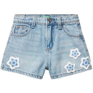 United Colors of Benetton Shorts voor meisjes en meisjes, Blauw, 5 Jaar