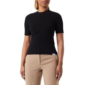 HUGO Sriangler Knitted_Sweater voor dames, zwart 1, XL