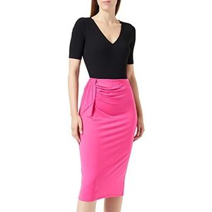 Vila Viphoenix Midi rok voor dames, roze yarrow, XL