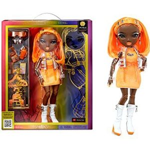 Rainbow High Modepop - MICHELLE ST.CHARLES - Oranje Pop - Modieuze Outfit & 10+ Kleurrijke Speelaccessoires - Voor Verzamelaars en Kinderen van 4-12 jr
