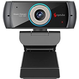 Angetube HD Gaming Webcam 1080P with Microphone, Usb PC Streaming Web Camera Widescreen Video Calling and Recording Support Skype OBS Xbox XSplit Facebook Youtube Compatible for Mac IOS Windows