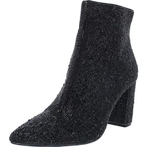 Betsey Johnson Glam enkellaars voor dames, zwart, 34 EU, Zwart, 42 EU