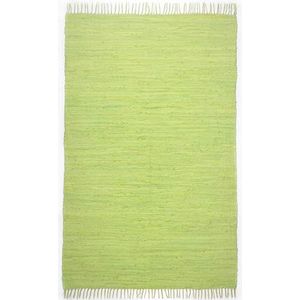 Theko Happy Cotton Tapijt, 100% katoen, groen, 160 cm x 230 cm