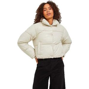 JJXX Jxbreezy OTW Sn Faux Leather Short Jacket Buffer voor dames, Bot wit, S