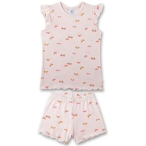 Sanetta Meisjespyjama roze | Hoogwaardige en comfortabele katoenen modal pyjama voor meisjes pyjamaset voor meisjes, roze, 92