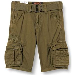 Schott NYC Jongens Shorts, Olijf, 8 Jaren