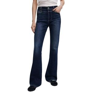 Uitgewassen flared jeans