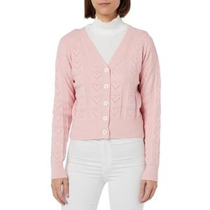 OCY Dames gebreide jas 12419504-OC01, lichtroze, XS/S, lichtroze, XS/S
