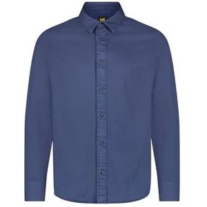 Lee Heren patch shirt, Mood Indigo, S