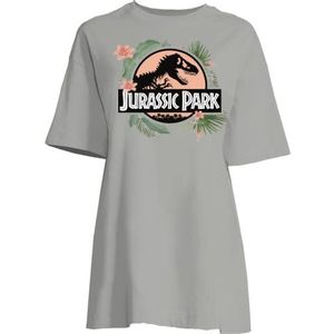 Jurassic Park WOJUPAMBT010 Nachthemd, lichtgrijs, L Dames, Lichtgrijs, L