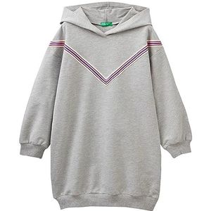 United Colors of Benetton Jurk voor meisjes en meisjes, Grigio Melange 501, 120 cm