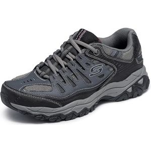 Skechers Afterburn M. Fit Fashion Sneakers voor heren, Donkerblauw, 8 X-Wide