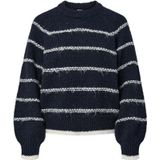 pieces - PCNELIA LS O-NECK KNIT NOOS - Gebreide Trui - Sky Captain