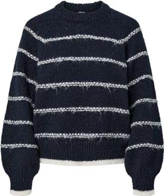 pieces - PCNELIA LS O-NECK KNIT NOOS - Gebreide Trui - Sky Captain