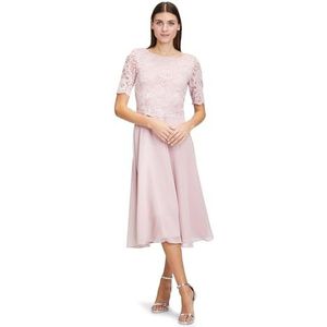 Vera Mont Cocktailjurk voor dames met kant, roze (Foggy Rose 4481), 40