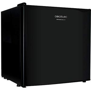 Cecotec minibar GrandCooler 20000 SilentCompress Black met 46 liter inhoud, met compressor, die hoge prestaties garandeert. Instelbare temperatuurregeling en energie-efficiëntieklasse F