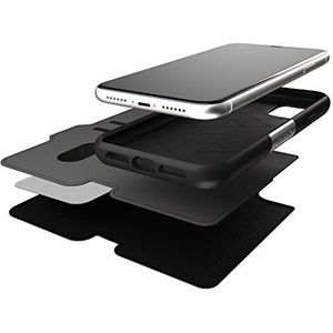 OtterBox Strada-hoesje voor iPhone 11, schokbestendig, valbestendig, lederen folio met kaarthouder, 3x getest volgens militaire standaard, Zwart, Geen Retailverpakking