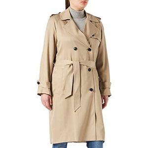 Tommy Hilfiger Tencel Db Trenchcoat voor dames, Beige, 64