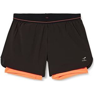 ENERGETICS Dames Isolda Shorts, Black/Red Light, 44