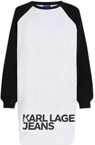 KARL LAGERFELD - JEANS - Jurk - Zwart/Wit