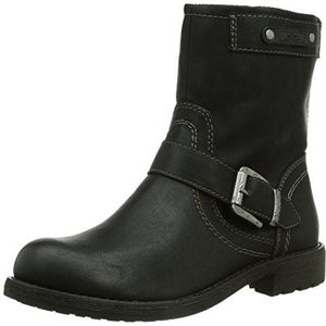 s.Oliver 25309 dames biker boots, zwart zwart 1, 36 EU