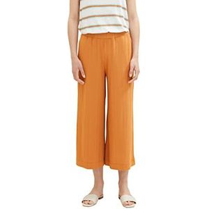 TOM TAILOR Basic Culotte damesbroek, 31650 - Terracotta Brown, 36W x 26L