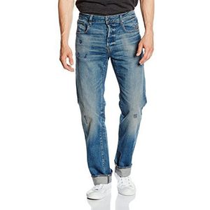 G-STAR RAW Revend Straight Jeans voor heren, Blauw (Dk Aged Restored 7049-5560), 30W x 34L