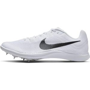 Nike Zoom Rival Distance, herensneakers, wit/zwart-metallic zilver, 48,5 EU, Wit Zwart Metallic Zilver, 48.5 EU