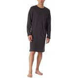 Schiesser Nightwear Nachthemd, voor heren, met lange mouwen, antraciet, maat 50, antraciet, 50