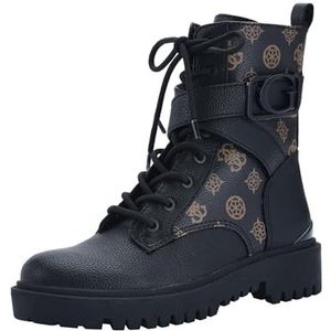 Guess Orana Combat Boot voor dames, Zwart/Bruin, 37 EU