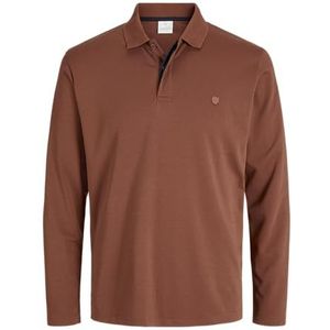 JACK & JONES Jprccrodney Ls Polo, henna, S