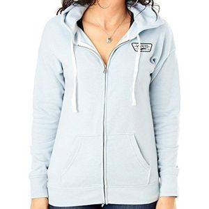 Vans Women's All I Wanna Do Zip Hoodie Sweatshirt met lange mouwen Zwart, Groot