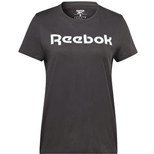 Reebok Dames Grafisch T-Shirt, Zwart, XL, Zwart, S