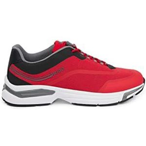 HUGO Axel_Runn_Merf Sneakers voor heren, Medium Red610, 45 EU