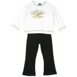 Chicco - Set - Goud Zwart Wit - 2-delig - Sweatshirt en Broek