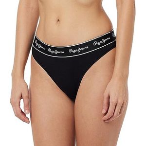 Pepe Jeans Pepe Bikini-stijl ondergoed voor dames, Zwart (zwart), XS
