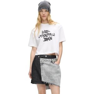 KARL LAGERFELD JEANS Shirt  zwart / wit