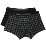 Emporio Armani - Classic Pattern Mix - Boxershorts - 2 Eenheden
