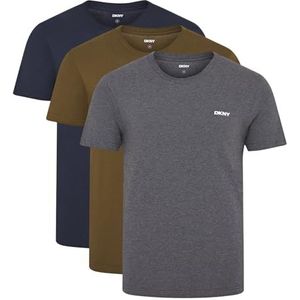 DKNY T-shirt voor heren, Marineblauw/Wit/Blauw, M