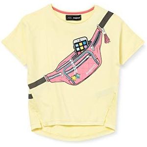Desigual T-shirt voor meisjes, geel (Amarillo pastel 8037), 104 cm