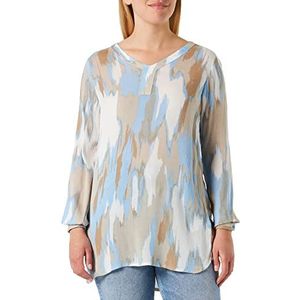 KAFFE Dames T-shirt, lange mouwen, regular fit, Kapfleur Amber Tunic, Windsurfer Graphic Organic, 36